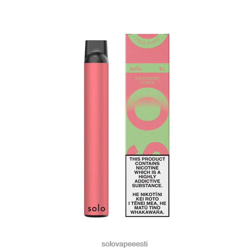 Solo Vape Nikotiin - Solo ühekordne vape paradiisi kollektsioon maasika guajaav H8LFDR21