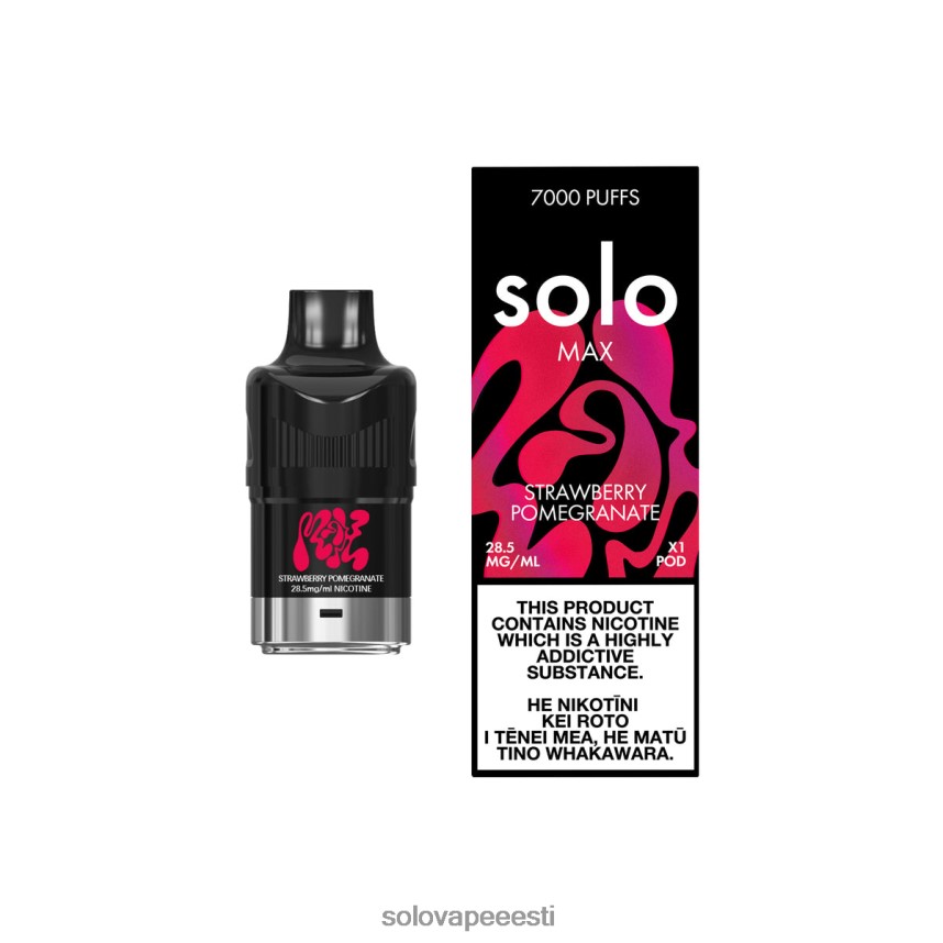 Solo Vape Review - Solo MAX pod maasika granaatõun H8LFDR84