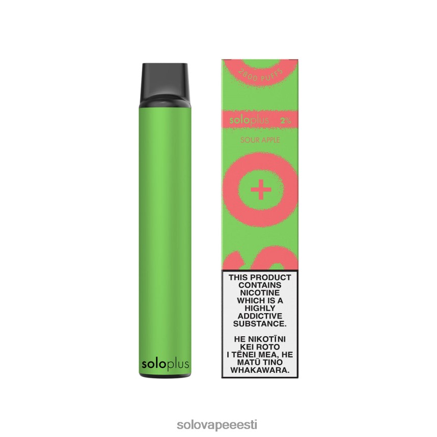 Solo Vape Review - Solo Plus ühekordne vape hapu õun H8LFDR30