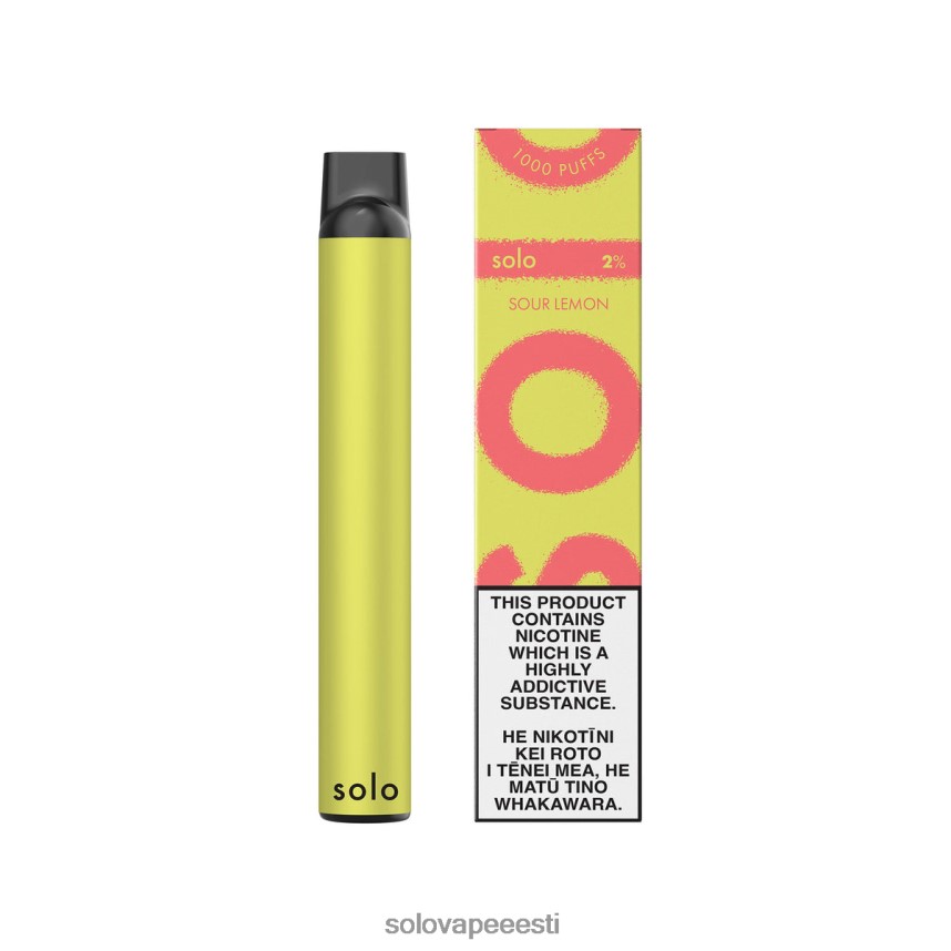 Solo Vape Review - Solo ühekordne vape hapu sidrun H8LFDR12