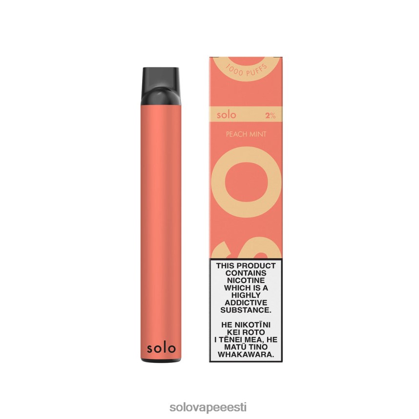 Solo Vape Review - Solo ühekordne vape virsiku piparmünt H8LFDR6