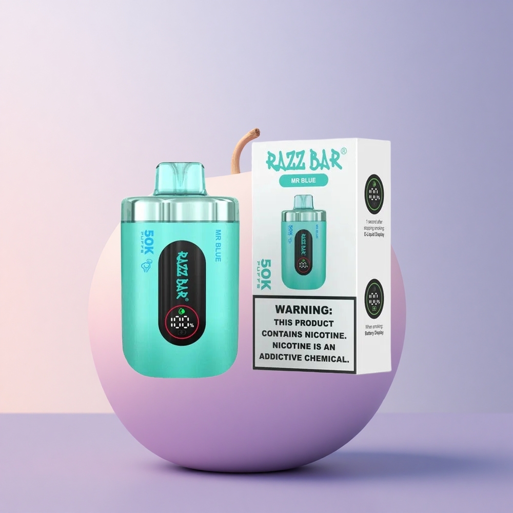 Razz Bar 50K Puffs Sinine Meesh 1.0 Ohm Laaditav